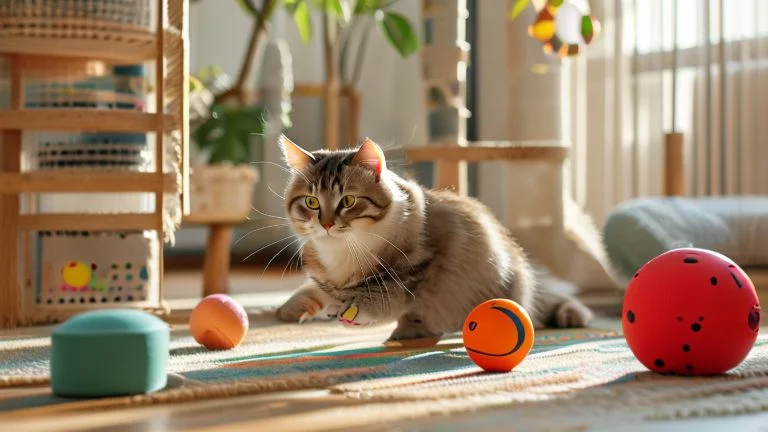 Como brinquedos interativos melhoram a saúde emocional dos gatos