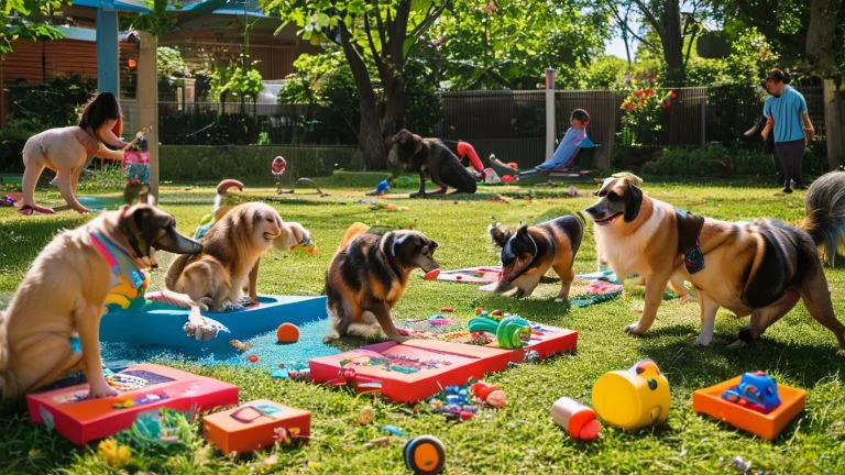 Brincadeiras sensoriais para melhorar a socialização do seu cão