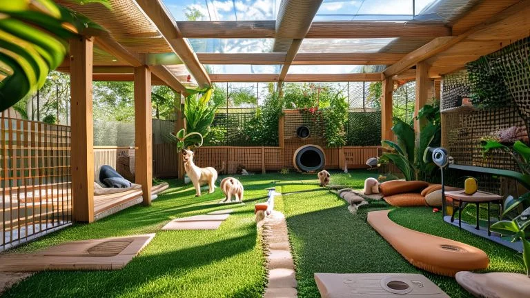 Como criar um espaço de lazer seguro e confortável para seus pets