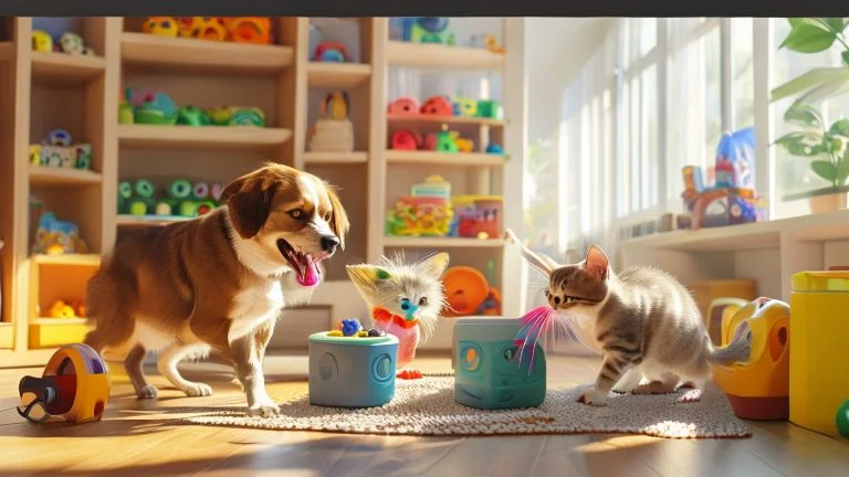 Brinquedos que estimulam a inteligência e o bem-estar do seu pet
