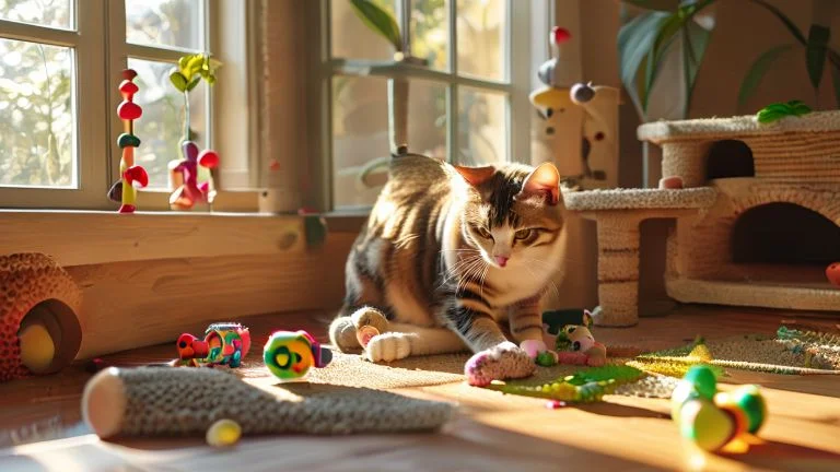 Como entreter gatos que preferem brincar sozinhos com dicas práticas